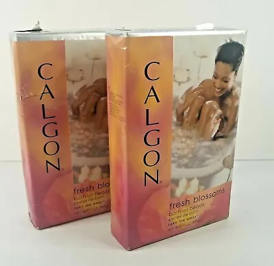 Calgon Bath Oil Beads Fresh Blossoms Take Me Away! 15oz Vintage New 2 Boxes • $12