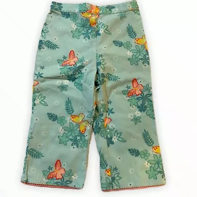 Gymboree 5T Vintage 2002 Butterflies Capri Pants EUC • $12