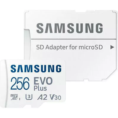 SAMSUNG EVO PLUS 256GB Micro SD SDXC Memory Card Drone Action Camera 4K AU • $51.27