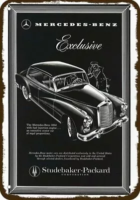 1958 MERCEDES BENZ 300D Car Vintage-Look-Edge DECORATIVE REPLICA METAL SIGN • $24.99