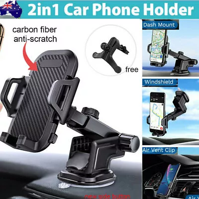 360° Windscreen Mount Car Phone Holder Mount For IPhone 11 12 13 14 Pro Max Mini • $13.89