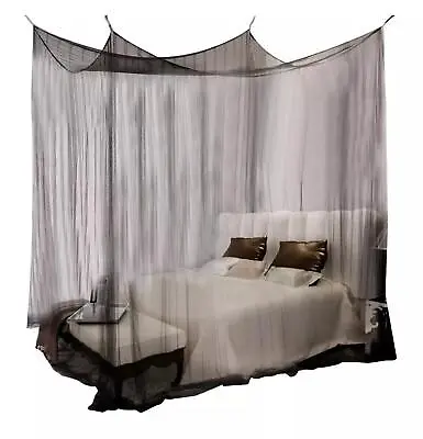 Mosquito Net Bed Canopy Four Door Hanging Tents Full Queen King Size Bedding • $43.32