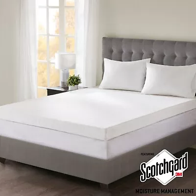 4  Gel Memory Foam With 3M Cover Mattress Topper Pad Twin Full Queen King Bed • $249.99