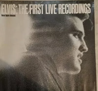 ELVIS - 1979 Vintage Promo Poster Limited Ed For His First Live Recordings  • $26.99