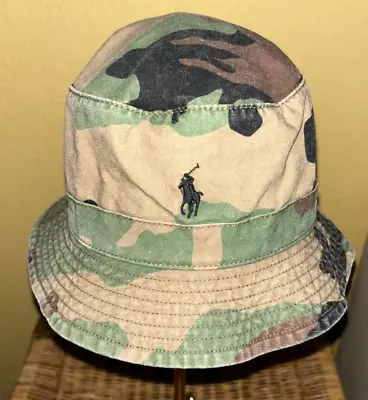 New W/Tags Polo Ralph Lauren Camo Camouflage L/XL Bucket Hat • $69.99
