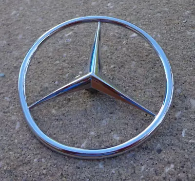 Mercedes Benz 4  Star Vintage Trunk Emblem Badge Decal Logo 420 450 OEM Genuine • $39.95