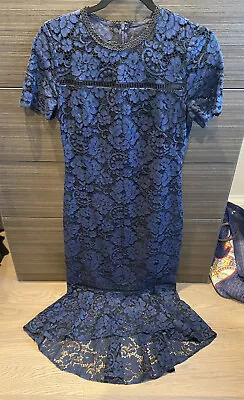 Shoshanna Midnight Lace Dress Size 4 • $225