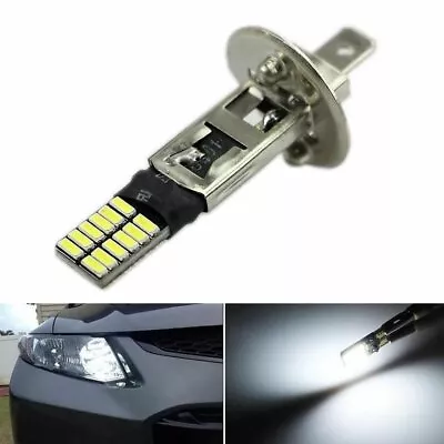 6500K HID Xenon White 24-SMD H1 LED Replacement Bulbs For Fog Lights Driving DRL • $4.41