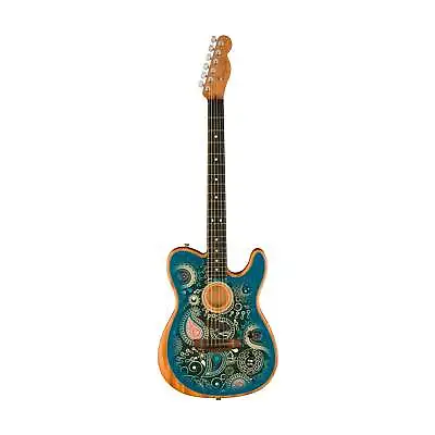 Fender FSR American Acoustasonic Telecaster Acoustic Guitar W/bag Ebony FB Blu • $4195
