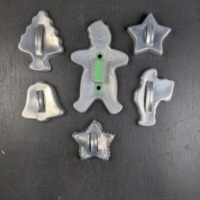 $9.09 • Buy Vintage Aluminum Holiday Cookie Cutters