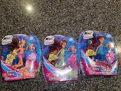 LOT OF 3 NIP Fairy Sirenix Dolls 2020 Winx Club Bloom Stella Flora COMPLETE SET • $79