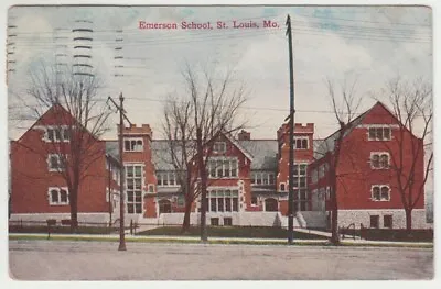 Postcard: Buidling - Emerson School - St. Louis Missouri - 1908 • $4.49