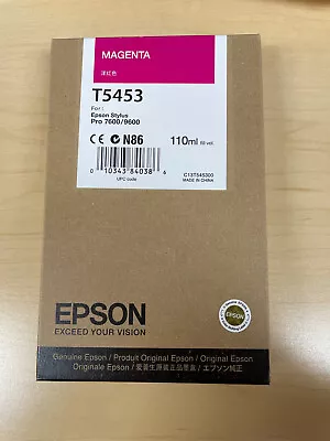 EPSON T5453 Magenta Ink Stylus Pro 7600/9600 • $75