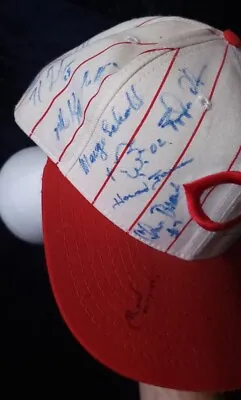 Marge Schott Signed Vintage Cincinnati Reds Baseball Hat Unauthenticated  • $204.99