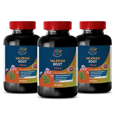 Stress Relief Pills - Valerian Root Extract - Kidney Restore 3 Bottles • £56.74