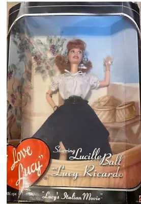 Italian Movie Episode 150 I Love Lucy Barbie Doll 1999 Mattel NEW FREE SHIP • $33.99