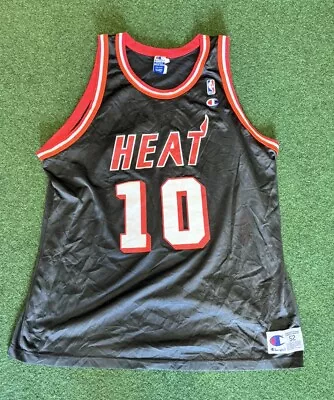 Vintage Champion Miami Heat Tim Hardaway Jersey!! Size XL 52 Signed • $85