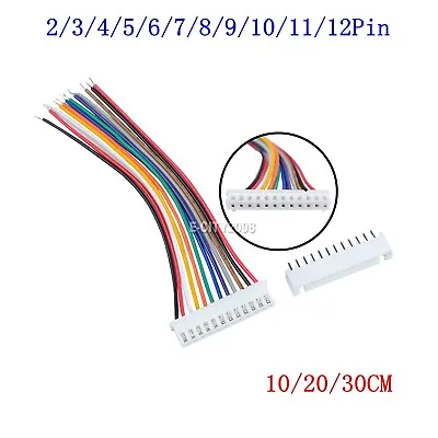 JST-XH 2.54mm Singleheaded Wire Cable Connector Set Male Female PCB 2Pin-12Pin • $5.31