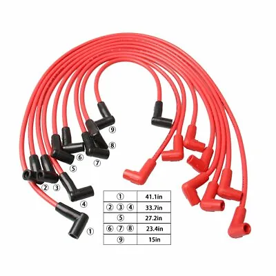 Distributor Coil Spark Plug Wires For Small Block Chevy 350 400 305 327 307 HEI • $34.99