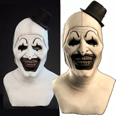 Terrifier Mask Killer Art The Clown Halloween Full Head Latex Mask LOVE • $31.69