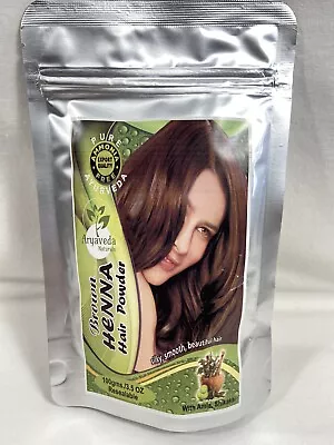 NATURAL HENNA BROWN HAIR POWDER PURE AYURVEDA COLOR DYE 100g RESEALABLE BAG • $7.99