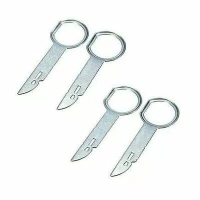 VW TRANSPORTER T5 7H0035152H CAR RADIO RELEASE REMOVAL TOOLS STEREO KEYS X 4 • £2.85