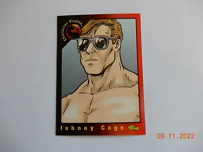 Johnny Cage - 1994 Classic Midway - Mortal Kombat Card 9 - Character Profile • $10