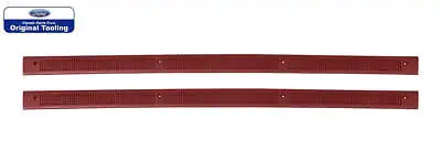 1979-1993 Mustang Bottom Door Jam Sill Step Plates In Red Pair LH & RH • $49.95