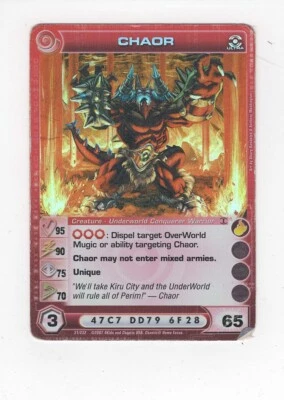 $44 • Buy Chaotic Creature Card Underworld Ultra RARE Chaor Low Grade