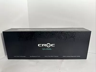 Croc IPulse Ionic Pulse Vibrating Smoothing Plate Professional Hair Flat Iron • $72.98
