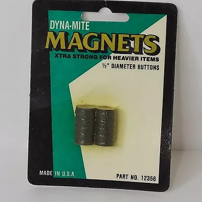 1 Pack Of 10 MSI Dyna-Mite Extra Strength Magnet Buttons 10 Pieces 1/2  USA • $5.95