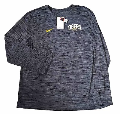 Nike Missouri Tigers Long Sleeve T Shirt Mens 2XL Marble Gray NWT MSRP $45 10/10 • $29.99