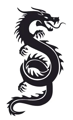 Vinyl Decal- Chinese Dragon  (Pick Size & Color) Fits Jeep Car Truck Sticker • $3.99