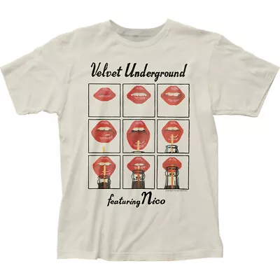 Velvet Underground Featuring Nico T Shirt Mens Licensed Rock Roll Vintage White • $17.49