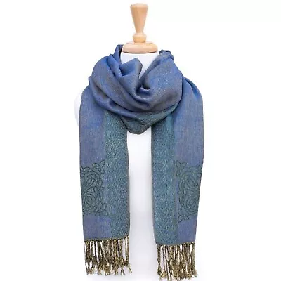 Gaelsong BILI Celtic Rita Trinity Knot Scarf For WomenGreen/Blue Radiant Color • $30