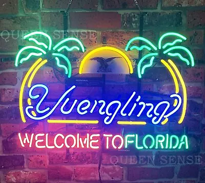 Yuengling Beer Welcome To Florida FL Beach 32 X24  Neon Light Sign Lamp Bar Open • $359.79