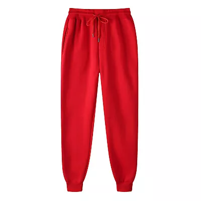 Mens Jogging Fleece Joggers Tracksuit Bottoms Trousers Gym Workout Sweat Pants • $17.46