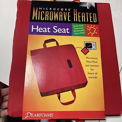 MICROCORE-Red Microwave Heated Seat-Heat Pack..Dearfoams • £9.65