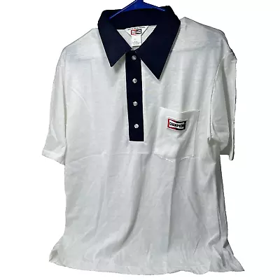 Vintage Champion Official Racing Apparel Short Sleeve Collared Shirt Size Large  • $4.98