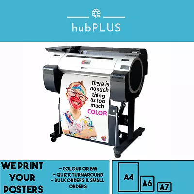 Gloss Poster Printing Full Colour A4 A3 200GSM For Personal Business Bulk Orders • £3.99