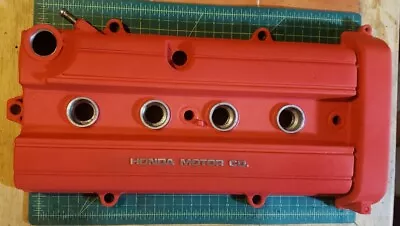 Acura Integra Valve Cover B18b1 B20 B20z B20b Non Vtec Honda CR-V Wrinkle Red  • $150