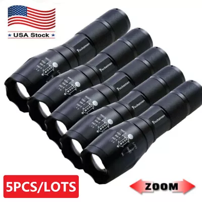 Super-Bright 90000LM LED Tactical Military LED Flashlight Torch 5 Modes Zoomable • $26.99