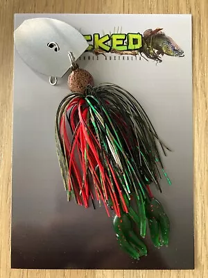 WHACKED LURES AUS ~ 1/2oz YABBY CHATTERBAIT ~ NATURAL PERCH • $12.99