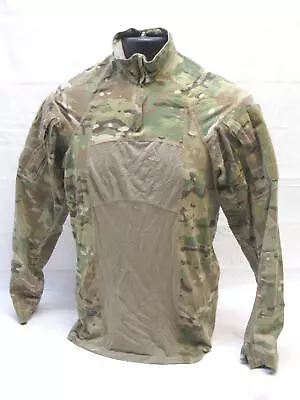 Used Army Ocp Combat Shirt Hot Weather Long Sleeve Large 1/4 Zipper Fr Top Acs • $44.95