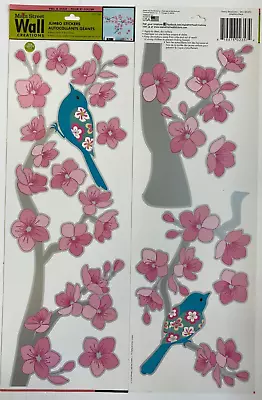 Cherry Blossoms And Blue Birds Wall Stickers Decals Decor • $8.25