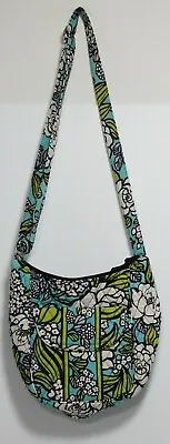 Vera Bradley Clare Cross Body Hand Bag Island Blooms Green Blue Floral Pattern • $19.90