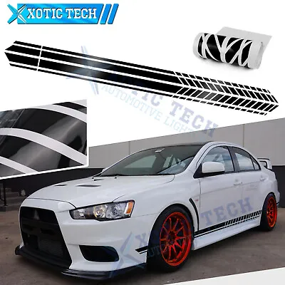 JDM Side Fender Door Black Sporty Style Sticker For Mitsubishi Lancer EVO 2000+ • $16.77