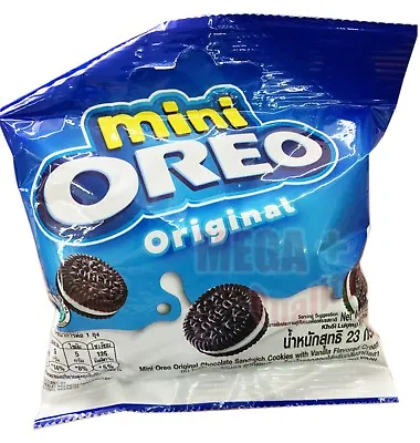 Mini Oreo Original Chocolate Sandwich Cookies With Vanilla Flavored Cream 20.4 G • $12.49