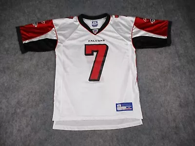 Vintage Atlanta Falcons Jersey Mens Medium White NFL Reebok Michael Vick #7 Mike • $49.99