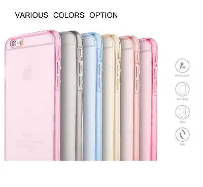 $4.99 • Buy Apple IPhone 6/6 PLUS 6s/6s Plus Soft TPU Thin Slim Gel Case Crystal Clear Cover